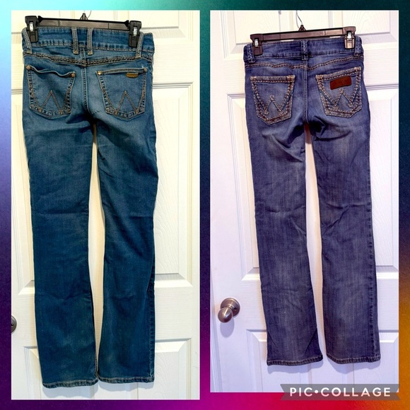 Wrangler Retro Sadie Low Rise Bootcut Bundle 2 Jeans Size 0 x 34. - Picture 1 of 11
